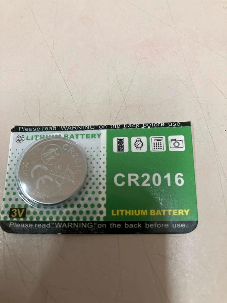 CR2016 Knoopcel Batterij, Audio, Tv en Foto, Accu's en Batterijen, Nieuw, Ophalen of Verzenden