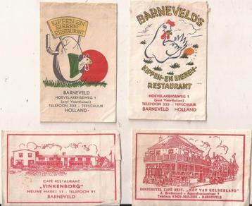 Barneveld 4x Suikerzakjes 50/60er jaren beschikbaar voor biedingen