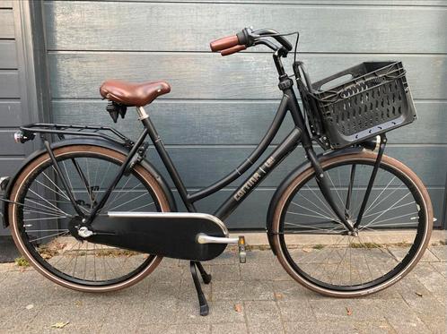 2 zwarte Cortina U4 transportfiets(en) 50 en 57cm 3 versn, Fietsen en Brommers, Fietsen | Dames | Damesfietsen, Zo goed als nieuw