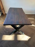 Hardhouten tafel, Ophalen, 200 cm of meer, 50 tot 100 cm, Zo goed als nieuw