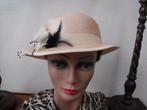 Beige zomerhoedje maat 55, Ophalen of Verzenden, Zo goed als nieuw, One size fits all, Hoed