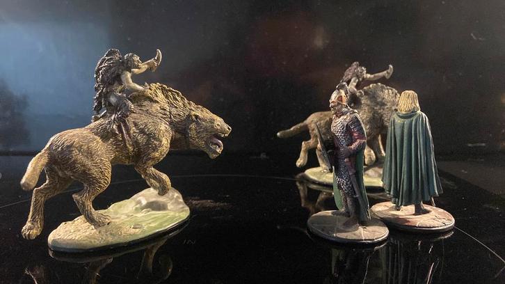 NLP lord of the rings specials: Warg riders, Verzamelen, Lord of the Rings, Zo goed als nieuw, Actiefiguurtje, Ophalen of Verzenden