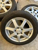 OPEL INSIGNIA ENZO W SILVER VELGEN 205/55 R 16 INCH | WINTER, 205 mm, Banden en Velgen, 16 inch, Gebruikt