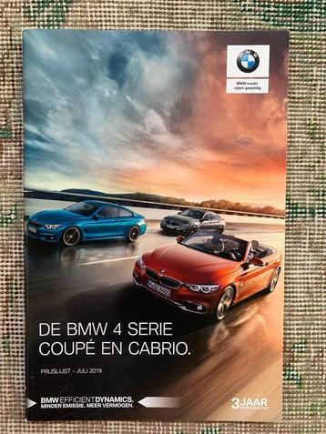 Nederlandse prijslijst BMW 4-serie coupe en cabrio 2019 beschikbaar voor biedingen