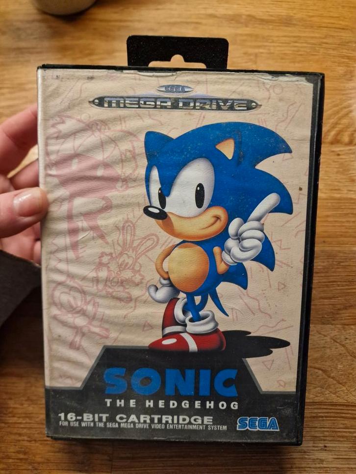 Sonic The Hedgehog - Sega Mega Drive - Compleet!, Spelcomputers en Games, Games | Sega, Gebruikt, Mega Drive, 1 speler, Vanaf 3 jaar