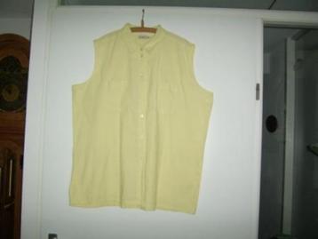 tuniek , blouse mt xxl  52 geel , zonder mouwen beschikbaar voor biedingen