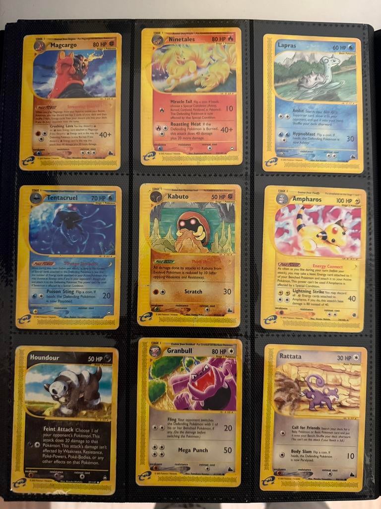Pokémon kaarten binder – EX era 2002-2003, Ophalen of Verzenden, Zo goed als nieuw, Meerdere kaarten