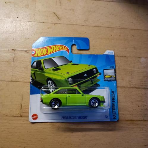 Hot Wheels ford escort ts2000 factory fresch groen, Hobby en Vrije tijd, Modelauto's | Overige schalen, Nieuw, Auto, Ophalen of Verzenden