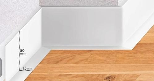 Flexibele plint zelfklevend 48 meter, Doe-het-zelf en Verbouw, Plinten en Afwerking, Nieuw, Plinten, Kunststof, 250 cm of meer
