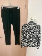 Studio Anneloes xl xxl groen/wit broek met blouse, Ophalen of Verzenden, Zo goed als nieuw, Maat 46/48 (XL) of groter, Groen