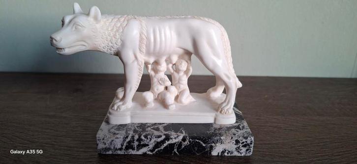 Romulus en Remus Beeld - Gino Ruggeri, Verzamelen, Beelden en Beeldjes, Zo goed als nieuw, Overige typen, Ophalen of Verzenden