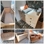 Houten whitewash commode en ledikant, Ophalen, Gebruikt, Jongetje of Meisje