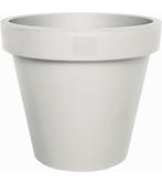 Gezocht: 2x E&K witte bloempotten 80cm, Ophalen, Kunststof, 40 cm of meer, Rond