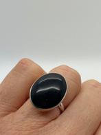 A549 Prachtige zilveren ring onyx maat 16,5, Ophalen of Verzenden, X, Dame of Heer, Met edelsteen