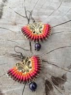 Nieuwe unieke handgemaakte oorbellen boho stijl veelkleurig, Overige materialen, Hangers, Overige kleuren, Nieuw