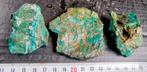3x ruw Chrysocolla Ray-mine Arizona USA, Ophalen of Verzenden, Mineraal