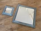 Twee Oosterse spiegels met gehamerd metalen frame, Huis en Inrichting, Woonaccessoires | Spiegels, Ophalen, Zo goed als nieuw