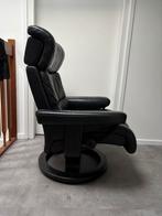 Leren fauteuil, Huis en Inrichting, Fauteuils, Ophalen, Gebruikt, Minder dan 75 cm, Leer