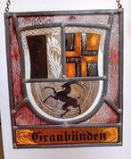 Wapenplaat van Graubünden glas in lood, Ophalen of Verzenden