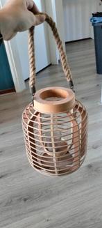 Mooi windlicht, Ophalen of Verzenden, Zo goed als nieuw, Rond, Hout