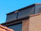 Zonnewering screens zonnescherm elektrisch zwart 4x, Tuin en Terras, Ophalen, Gebruikt, Knikarmscherm, Elektrisch