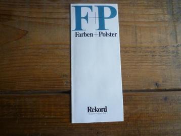 Opel Rekord-C Farben und Polster Kleuren en bekleding NW! beschikbaar voor biedingen