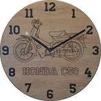 Themaklok met een Honda C50 brommer als thema, Ophalen of Verzenden, Nieuw, Wandklok