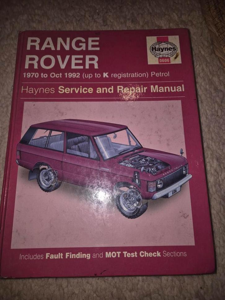 Range Rover Reparatiehandleiding Haynes 1970-1992, Auto diversen, Handleidingen en Instructieboekjes, Ophalen of Verzenden