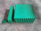 PVC Kliktegels 500x500 Groen, Ophalen, 50 tot 150 cm, Vloerdelen of -planken, Zo goed als nieuw
