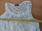 Te koop wit tuniek/ topje, Kleding | Dames, Tops, Ophalen of Verzenden, Zo goed als nieuw, Wit, Zonder mouw
