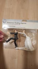 Grappige Taarttopper Bruidspaar, Hobby en Vrije tijd, Feestartikelen, Ophalen, Nieuw, Versiering, Geboorte of Huwelijk