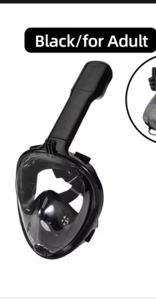 Zwarte Duikbril - Duikmasker - Snorkel - Zwemmen, Watersport en Boten, Snorkelen, Nieuw, Snorkelmasker, Ophalen