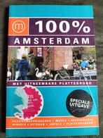 100% Amsterdam / met uitneembare plattegrond, Overige merken, Verzenden, Zo goed als nieuw, Reisgids of -boek