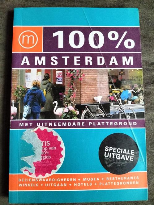 100% Amsterdam / met uitneembare plattegrond, Boeken, Reisgidsen, Zo goed als nieuw, Reisgids of -boek, Benelux, Overige merken