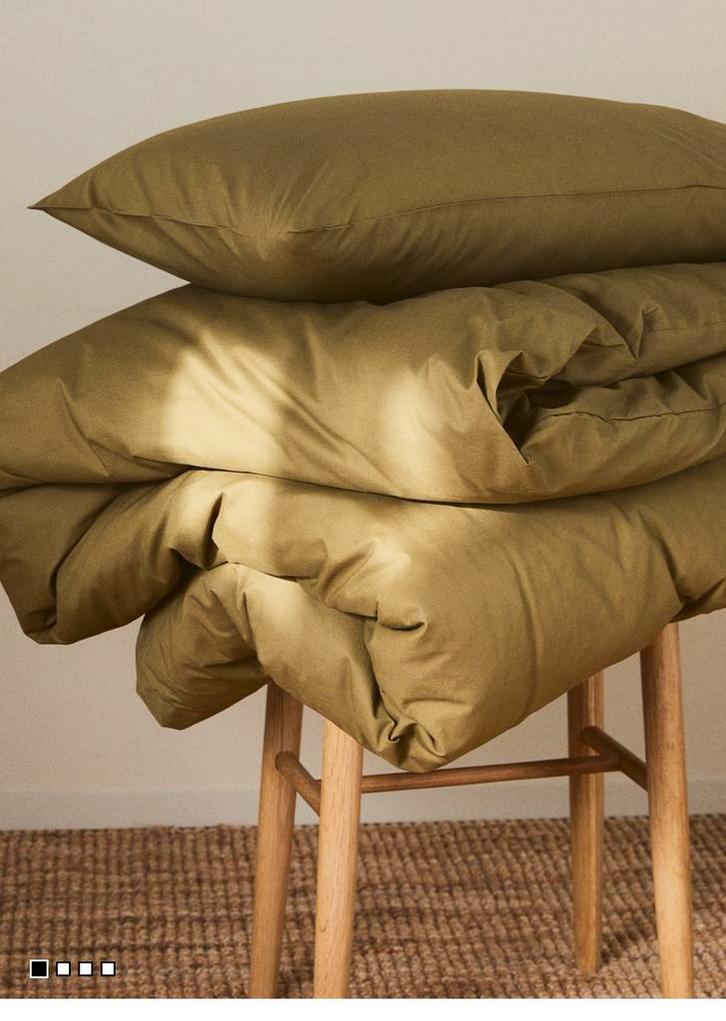 H&M home dekbedovertrek + kussenhoes, Huis en Inrichting, Slaapkamer | Beddengoed, Nieuw, Dekbedovertrek, Eenpersoons, Overige kleuren