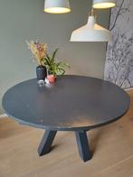 Ronde houten tafel (diameter 137cm), Huis en Inrichting, Tafels | Eettafels, Ophalen, Gebruikt, Rond, 100 tot 150 cm