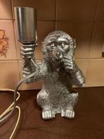 Lamp, aap in zilverkleur, Huis en Inrichting, Zo goed als nieuw, Ophalen, 25 tot 50 cm