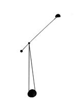 Fantastische vintage Paolo Piva Yuky design vloerlamp, Metaal, Post modern, 150 tot 200 cm, Gebruikt