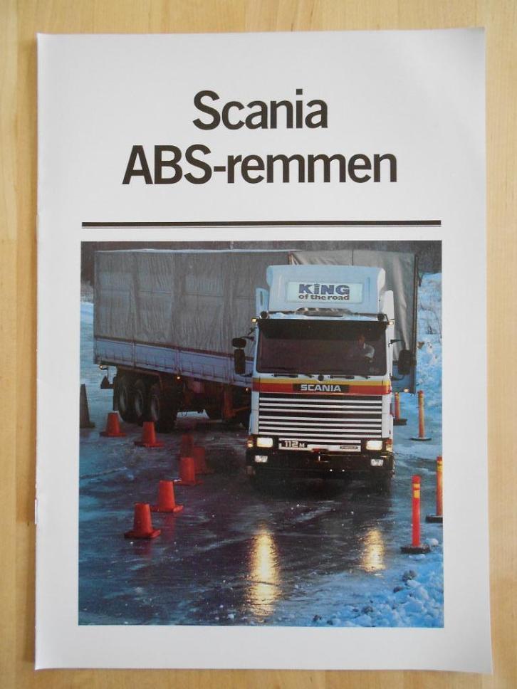 Scania ABS Remmen Brochure 1984 – 142 112 92 82, Boeken, Auto's | Folders en Tijdschriften, Zo goed als nieuw, Overige merken