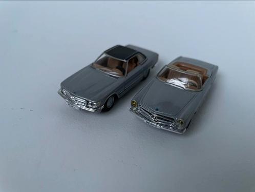 model Mercedes Benz 280 SL (W107) 560 SL (W113) 1/72 Schuco, Hobby en Vrije tijd, Modelauto's | Overige schalen, Gebruikt, Auto