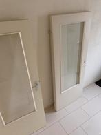 Opdekdeur/ Binnendeur(en) / opdekdeur met glas / keukendeur, Doe-het-zelf en Verbouw, Deuren en Horren, Ophalen, Gebruikt, 80 tot 100 cm