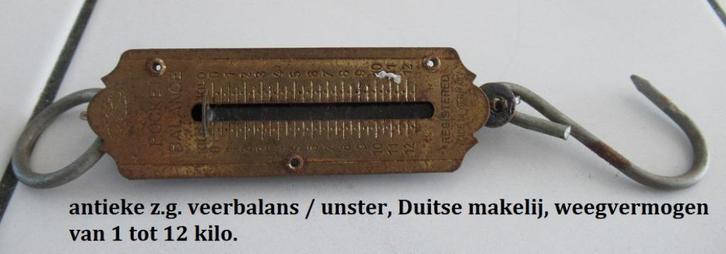 set antieke Unsters,. handwegers, veerbalansen, Antiek en Kunst, Antiek | Gereedschap en Instrumenten, Ophalen of Verzenden