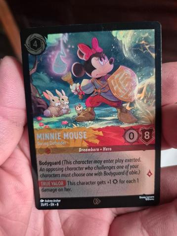 Disney lorcana minnie mouse en bucky   beschikbaar voor biedingen