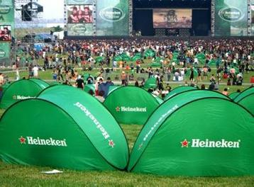 Heineken tent bier reclame groen nieuw strandtent verzamel beschikbaar voor biedingen