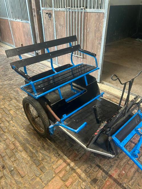 Mooi menkar/sullky voor een shet, Dieren en Toebehoren, Paarden en Pony's | Hoofdstellen en Tuigage, Zo goed als nieuw, Recreatie