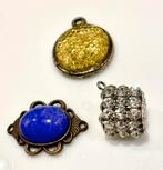 Drie Hangertjes zonder ketting, Sieraden, Tassen en Uiterlijk, Bedels, Overige merken, Gebruikt, 2 of 3 bedels, Met strass
