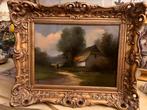 Antiek olieverf schilderij, Ophalen of Verzenden