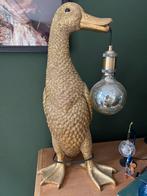 Gouden eend lamp, Huis en Inrichting, Lampen | Tafellampen, Ophalen, Zo goed als nieuw, 50 tot 75 cm