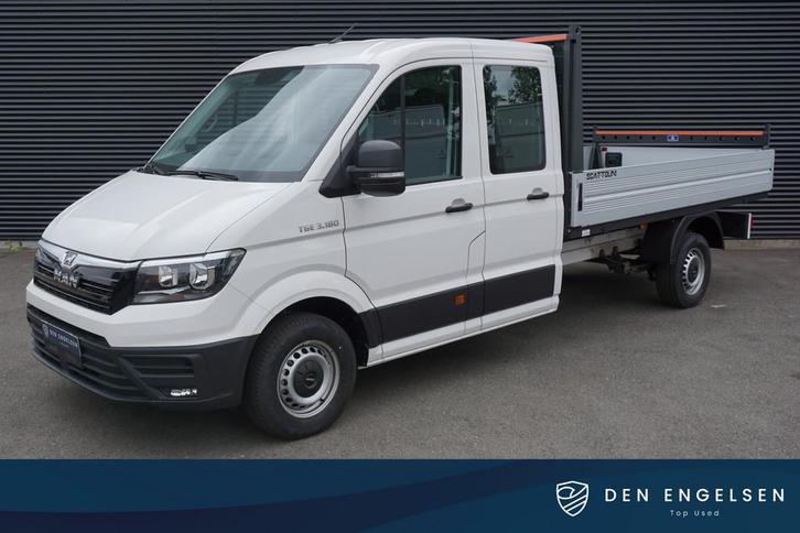 MAN TGE 3.180 180PK Automaat L4 Dubbele cabine Open Laadbak, Auto's, Bestelauto's, Bedrijf, Te koop, ABS, Airconditioning, Alarm