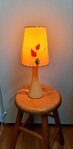 Dornbusch tafellamp + perkamenten lampenkap sfeerlicht mooi, Ophalen, Gebruikt, Vintage retro seventies design, Stof